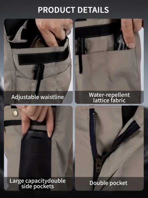 [Quick Dry Work Pants] Lightweight Quick Dry Men's Work Pants | Outdoor Tactical Stretch Cargo Hiking Pants - Image 10