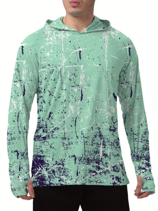 Men'S UPF 50+ Sun Protection Hoodie Shirt Long Sleeve SPF Fishing Outdoor UV Hiking Lightweight Shirts - Image 9