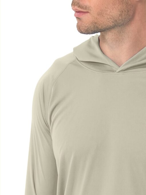 Men's UPF 50+ Sun Protection Hoodie - Lightweight Quick-Dry Polyester Long Sleeve Shirt with Rash Prevention, Breathable Stretch Fit for Outdoor Running, Fitness, Fishing & Cycling - Image 8