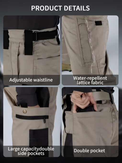 [Quick Dry Work Pants] Lightweight Quick Dry Men's Work Pants | Outdoor Tactical Stretch Cargo Hiking Pants - Image 6