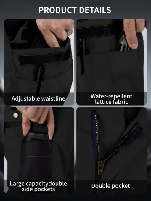 [Quick Dry Work Pants] Lightweight Quick Dry Men's Work Pants | Outdoor Tactical Stretch Cargo Hiking Pants - Image 11