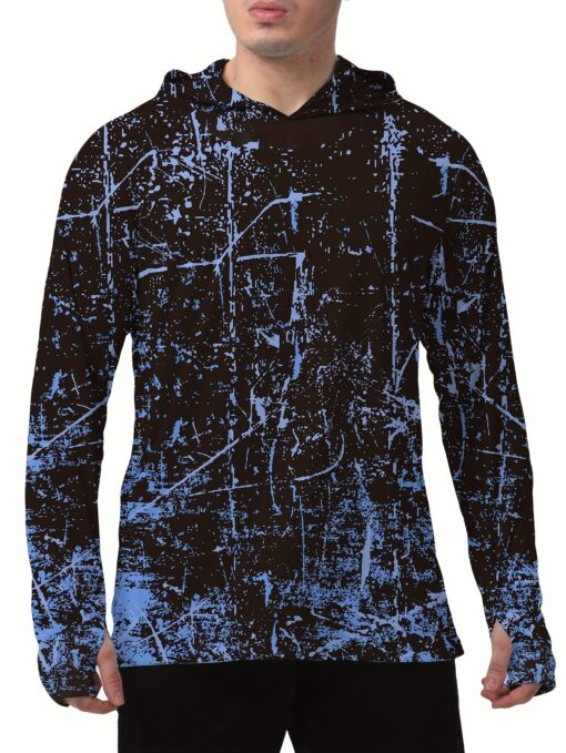 Men'S UPF 50+ Sun Protection Hoodie Shirt Long Sleeve SPF Fishing Outdoor UV Hiking Lightweight Shirts - Image 3