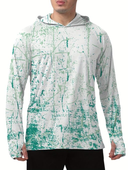 Men'S UPF 50+ Sun Protection Hoodie Shirt Long Sleeve SPF Fishing Outdoor UV Hiking Lightweight Shirts - Image 4