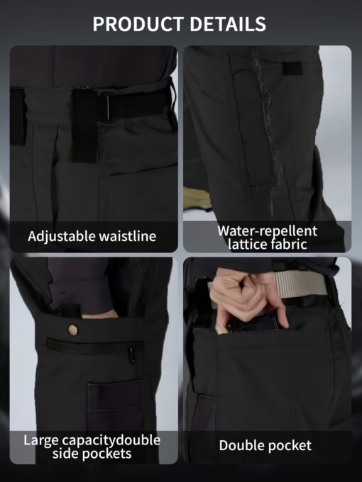 [Quick Dry Work Pants] Lightweight Quick Dry Men's Work Pants | Outdoor Tactical Stretch Cargo Hiking Pants - Image 7