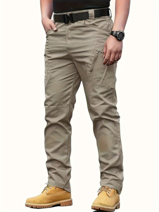 Mens High-Performance Tactical Cargo Pants, Sweatproof for Outdoor Hiking - Durable, Multi-Pocket Design, All-Weather Wear Resistance - Image 7