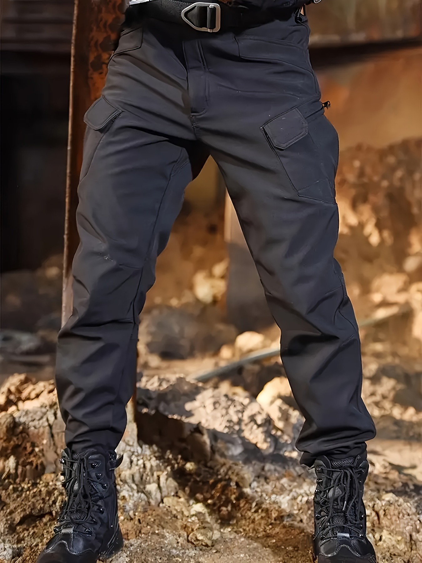Men'S Outdoor Fleece-Lined Long Pants Designed for Warmth And Cold, Featuring Multiple Pockets, Durable And Tear-Resistant Fabric, Suitable for Autumn And Winter Outings, Camping, Leisure, Sports, Climbing, And Hiking. - Image 5