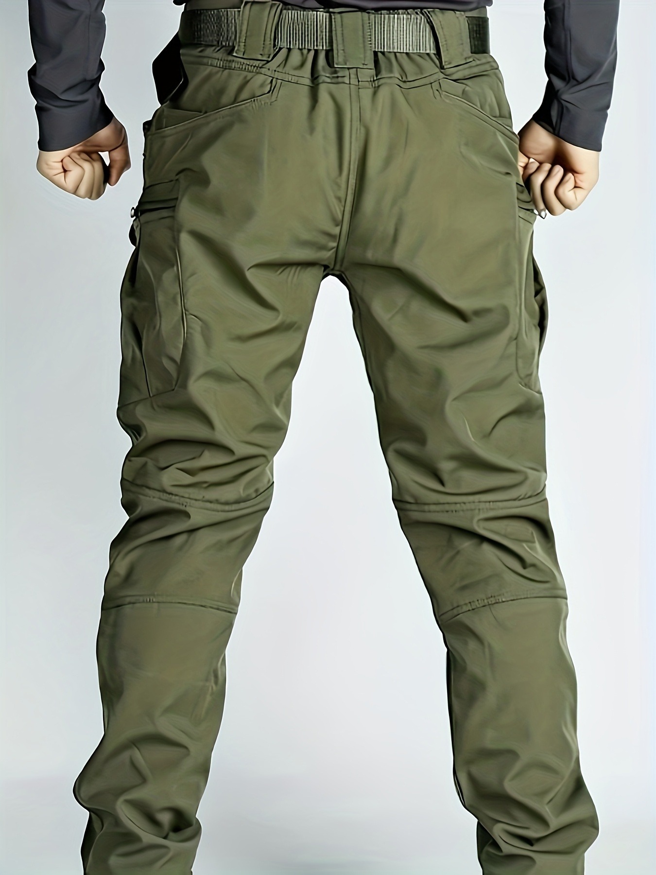 Men'S Outdoor Fleece-Lined Long Pants Designed for Warmth And Cold, Featuring Multiple Pockets, Durable And Tear-Resistant Fabric, Suitable for Autumn And Winter Outings, Camping, Leisure, Sports, Climbing, And Hiking. - Image 7